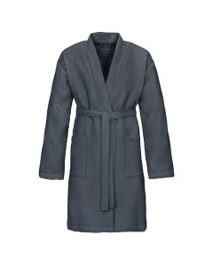 Zomer badjas Rom kleur grijs 100% wafel katoen  Vossen