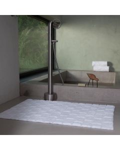 Seahorse  badmat  Metro, blok,   wit  zware kwaliteit 100% katoen