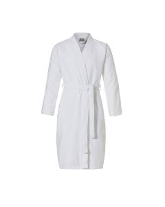 Wafel badjas met badstof binnenkant Attar kleur Wit