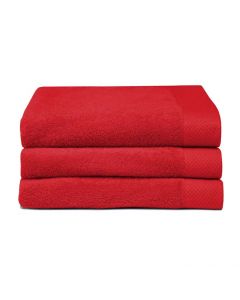 Seahorse Badgoed Pure red, rood  zachte badstof, baddoek 60x110, 100% katoen