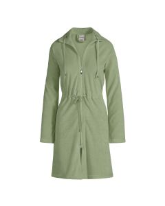 Van Dijck badjas met rits Vogue kleur zacht olijf groen