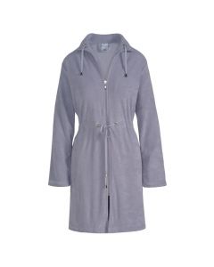 Van Dijck badjas met rits Vogue kleur licht denim blauw