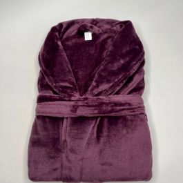 Medaillon Dames Badjas - Fleece - Blauw/Rood Medaillon Dames Badjas - Fleece - Blauw/Rood